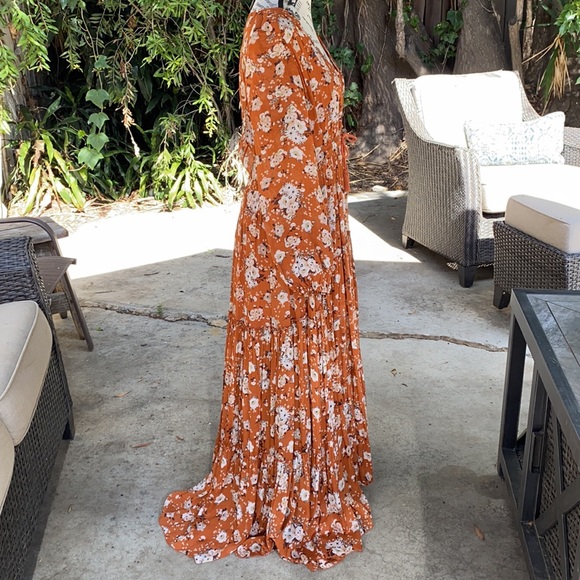 🎉HP🎉EUC🍁 Vintage Spell Gypsy Dancer Gown in Maple size medium - Picture 7 of 14